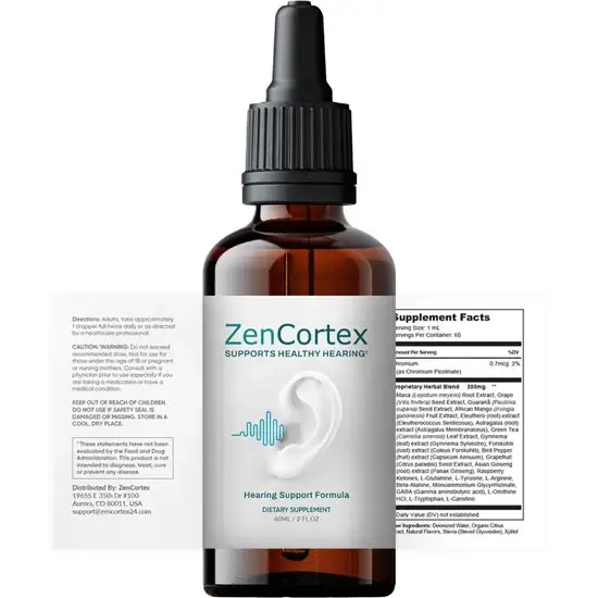 zencortex supplement tinnitus relief improved hearing
